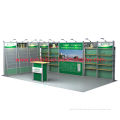 Green 10x20 Tension Fabric Booth Displays , Tradeshow Booth Displays